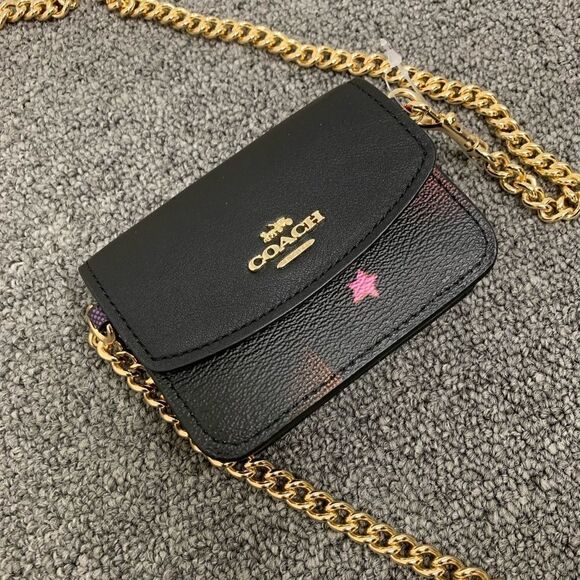 New Coach 3 In 1 Poppy Crossbody With Disco Star Print - Picture 14 of 15